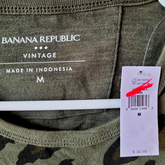 ⚡2/$20⚡M Vintage Tee - Banana Republic - Picture 3 of 4